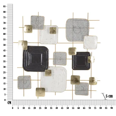 PANEL Z ŻELAZA CUBES 80x5x80 cm